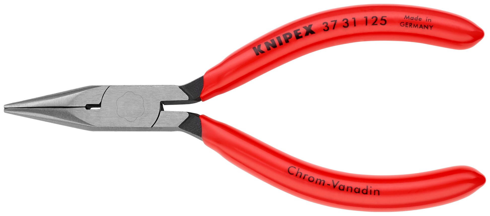 Knipex 37 31 125 Electronics Gripping Pliers-Half Round Tips - KNIPEX Tools