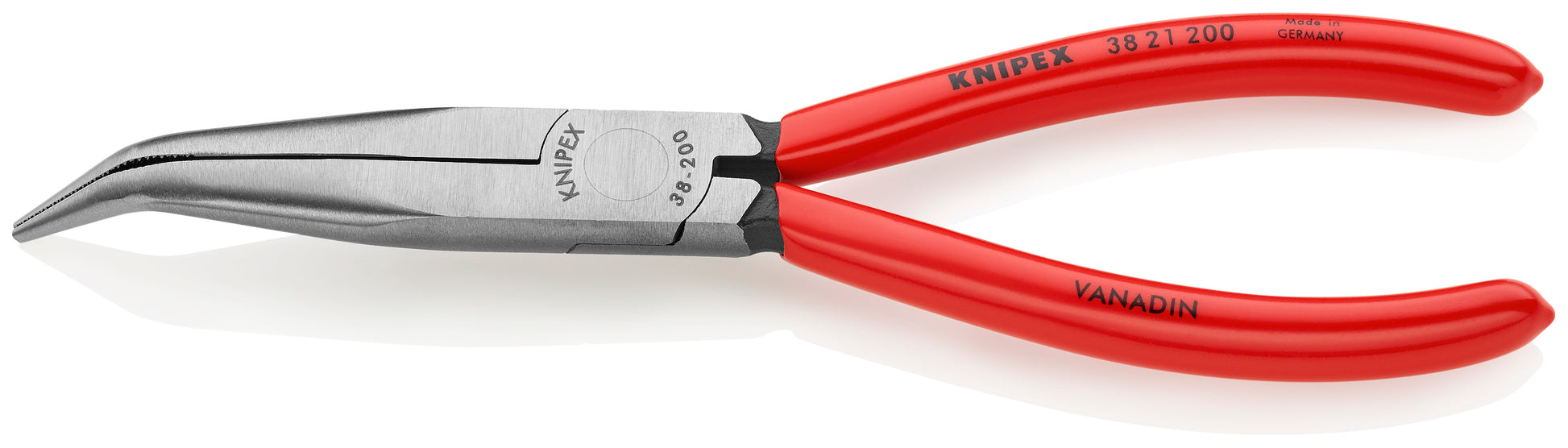 Knipex 38 21 200 Long Nose 40° Angled Pliers without Cutter - image 2