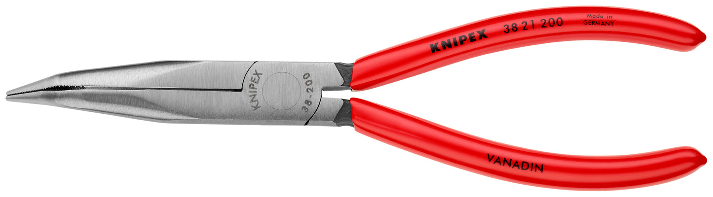 Knipex 38 21 200 Long Nose 40° Angled Pliers without Cutter - KNIPEX Tools