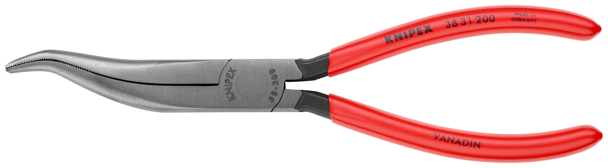 Knipex 38 31 200 Long Nose Pliers without Cutter-S Shape - KNIPEX Tools