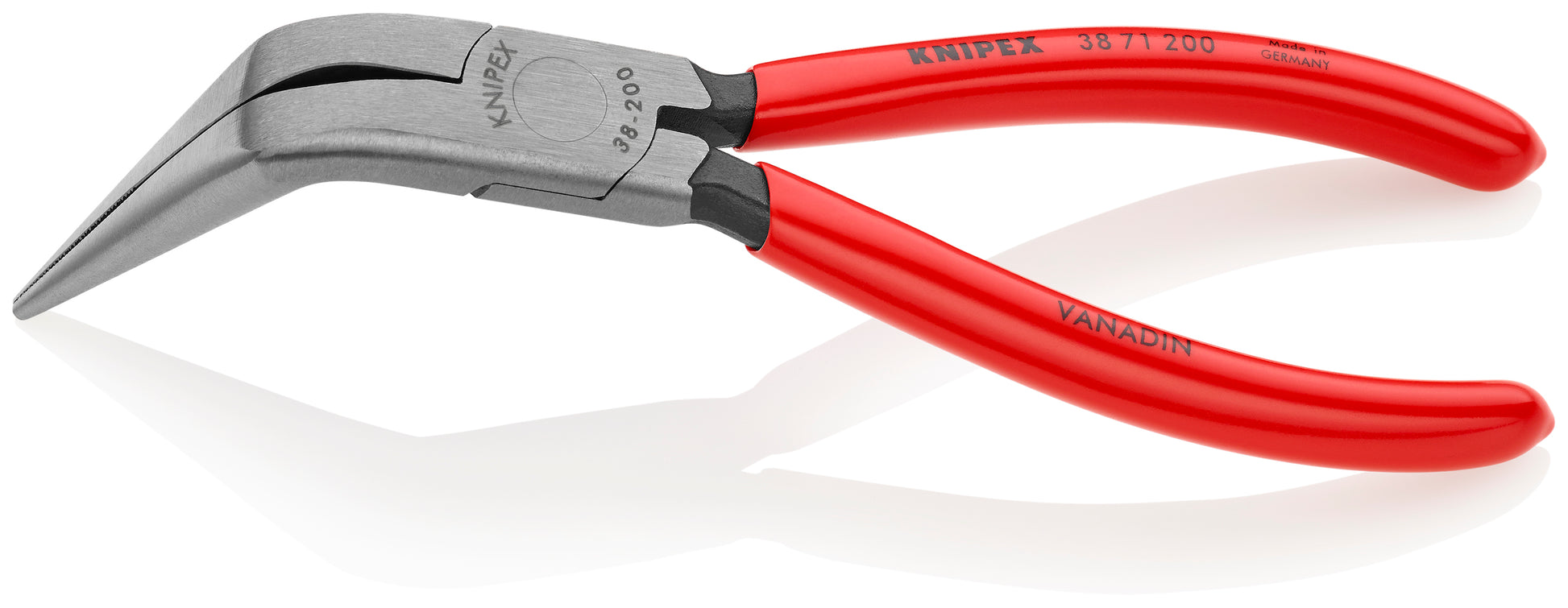 Knipex 38 71 200 Long Nose 70° Angled Pliers without Cutter - image 2