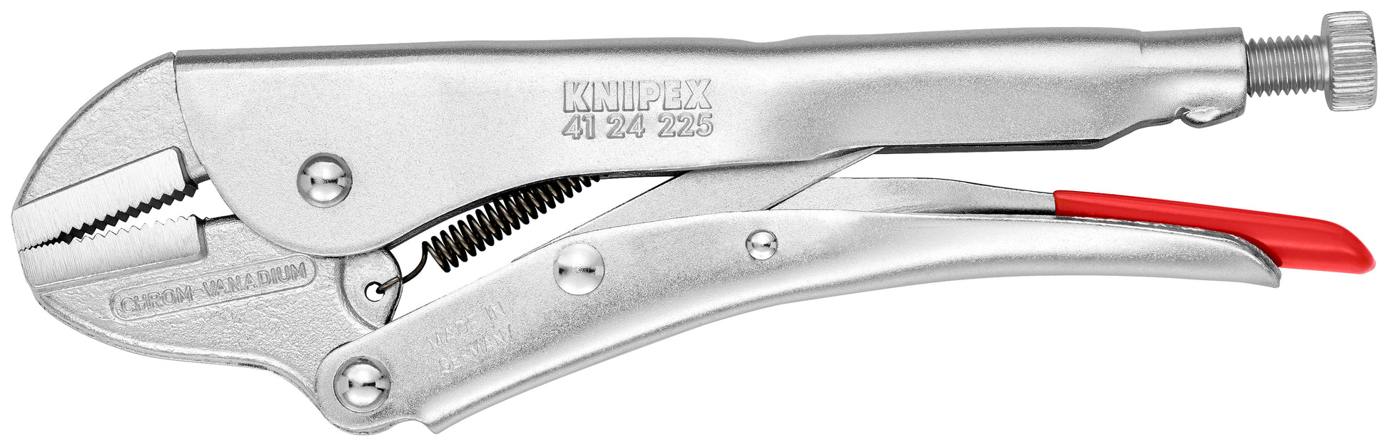 Knipex 41 24 225 Grip Pliers-Straight Jaws - KNIPEX Tools