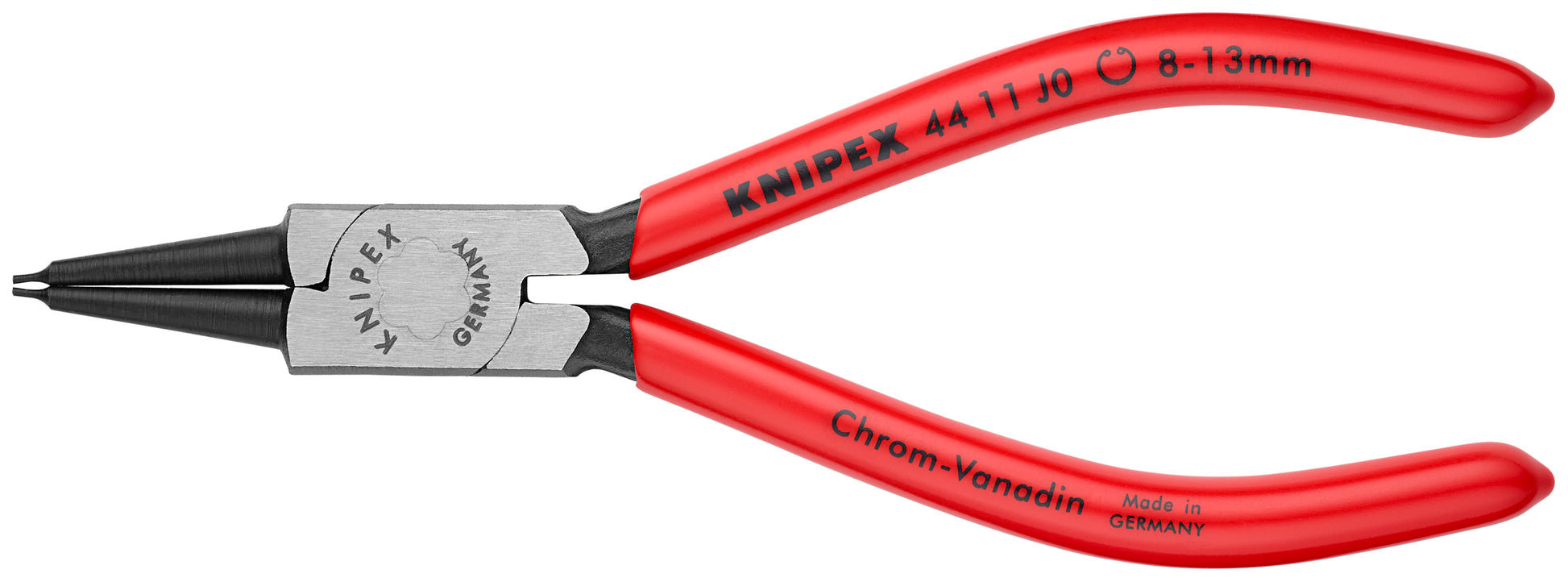 Knipex 44 11 J0 Internal Snap Ring Pliers-Forged Tips - KNIPEX Tools