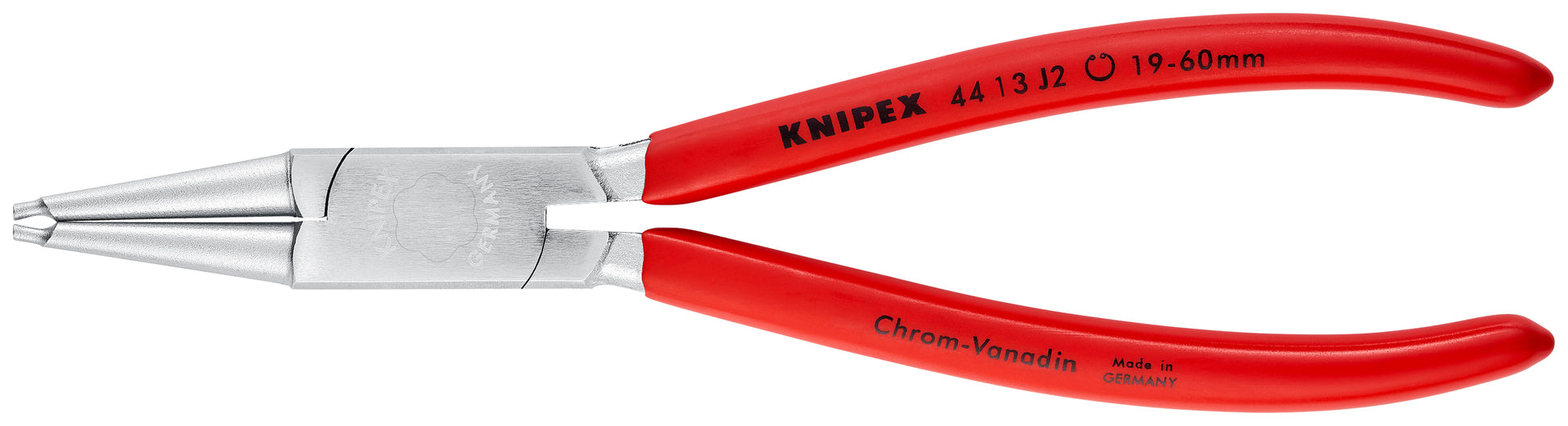 Knipex 44 13 J2 Internal Snap Ring Pliers-Forged Tips - KNIPEX Tools