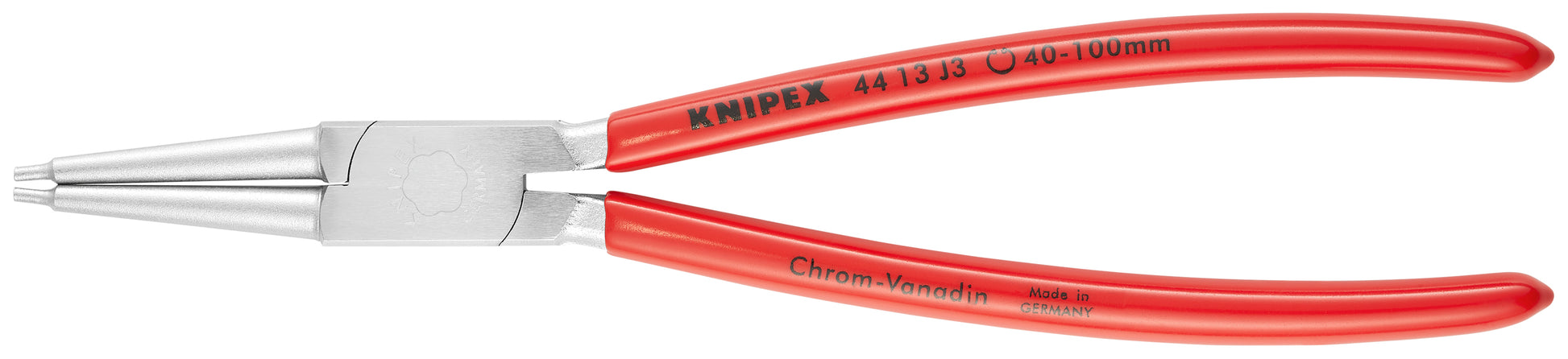 Knipex 44 13 J3 Internal Snap Ring Pliers-Forged Tips - KNIPEX Tools
