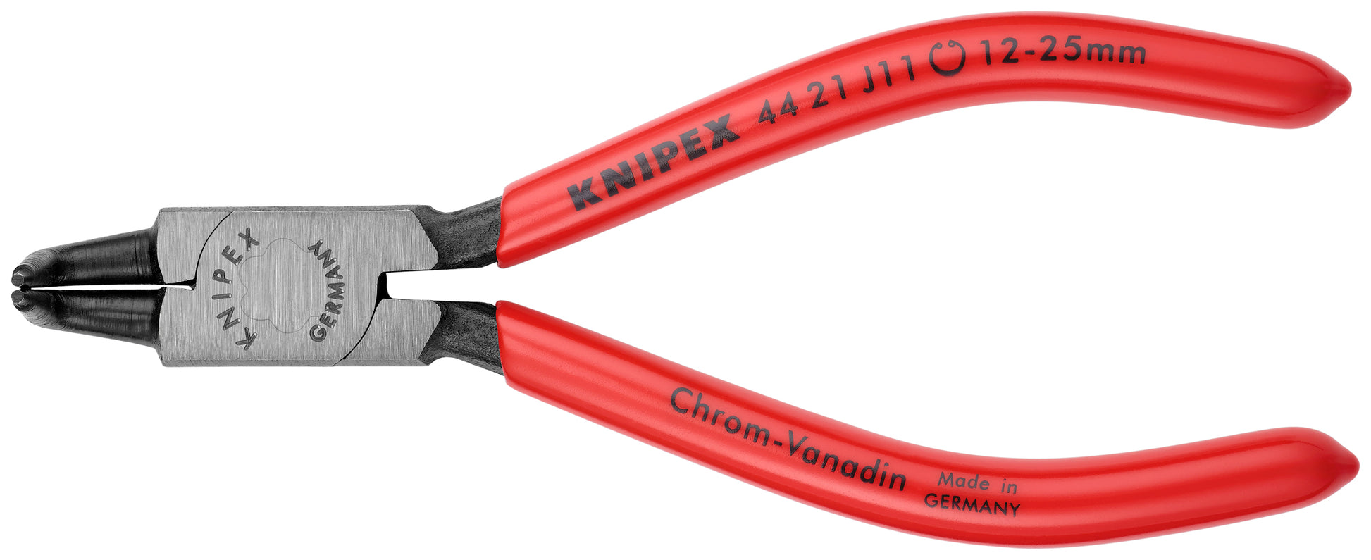 Knipex 44 21 J11 Internal 90° Angled Snap Ring Pliers-Forged Tips - KNIPEX Tools