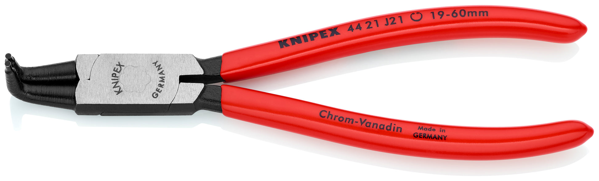 Knipex 44 21 J21 Internal 90° Angled Snap Ring Pliers-Forged Tips - image 2