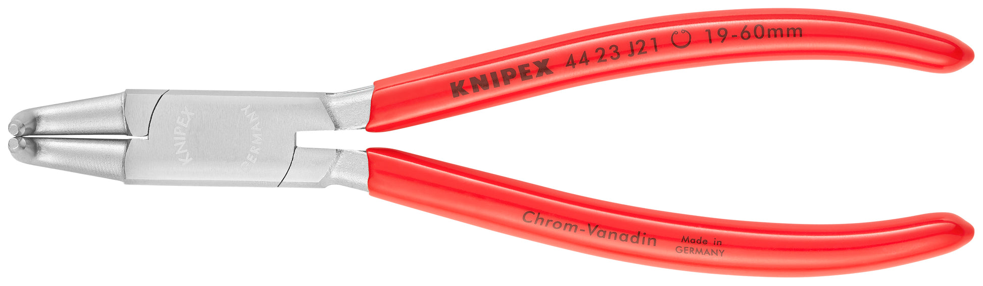 Knipex 44 23 J21 Internal 90° Angled Snap Ring Pliers-Forged Tips - KNIPEX Tools