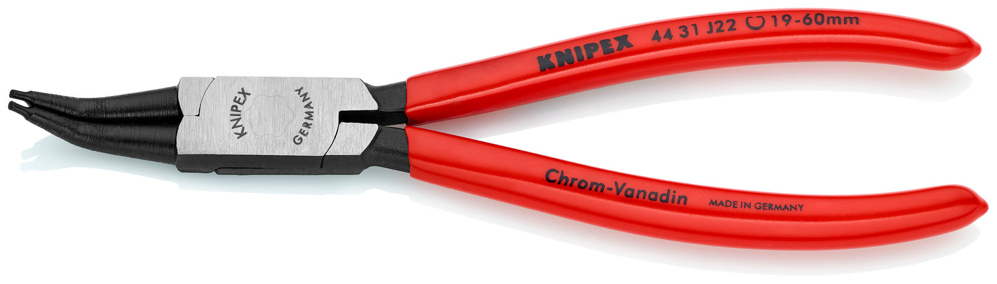 Knipex 44 31 J22 SBA Internal 45° Angled Snap Ring Pliers-Forged Tips - image 2