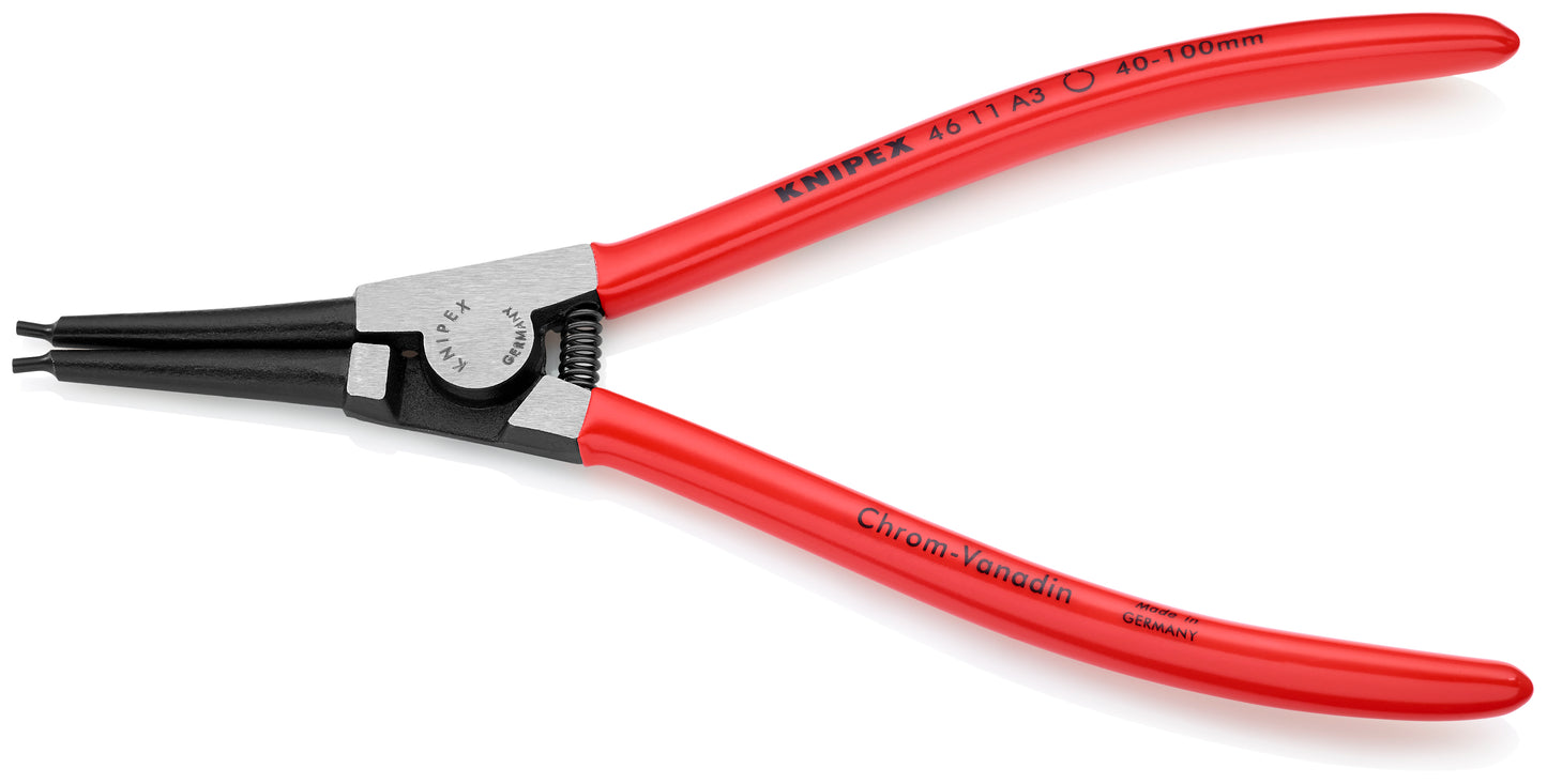 Knipex 46 11 A3 External Snap Ring Pliers-Forged Tips - image 2