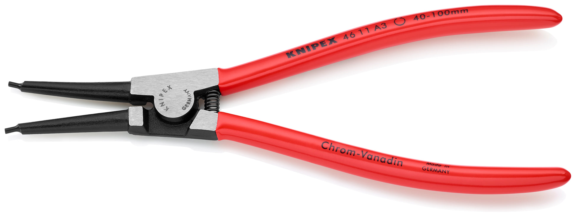 Knipex 46 11 A3 External Snap Ring Pliers-Forged Tips - image 3