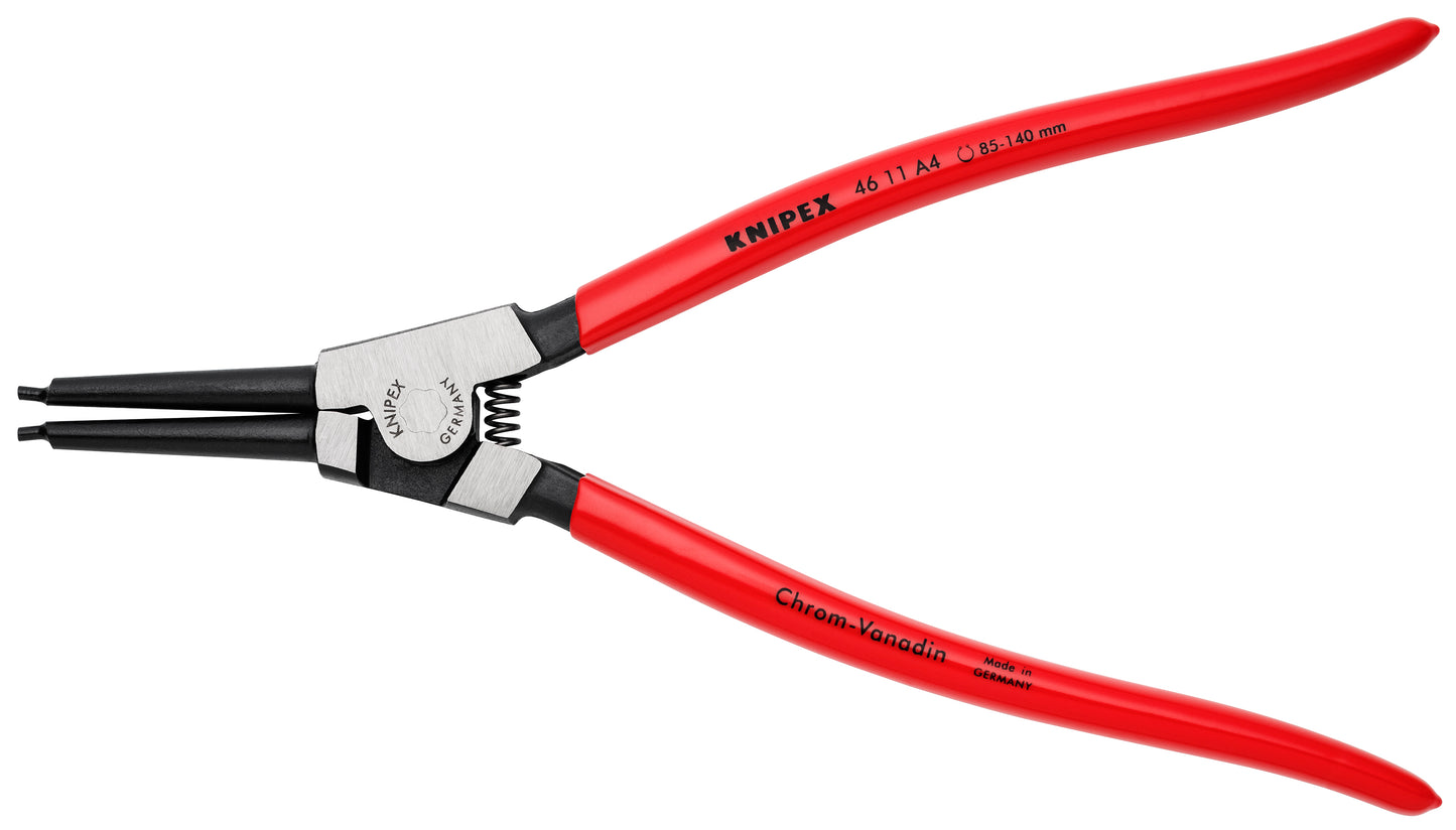 Knipex 46 11 A4 External Snap Ring Pliers-Forged Tips - KNIPEX Tools