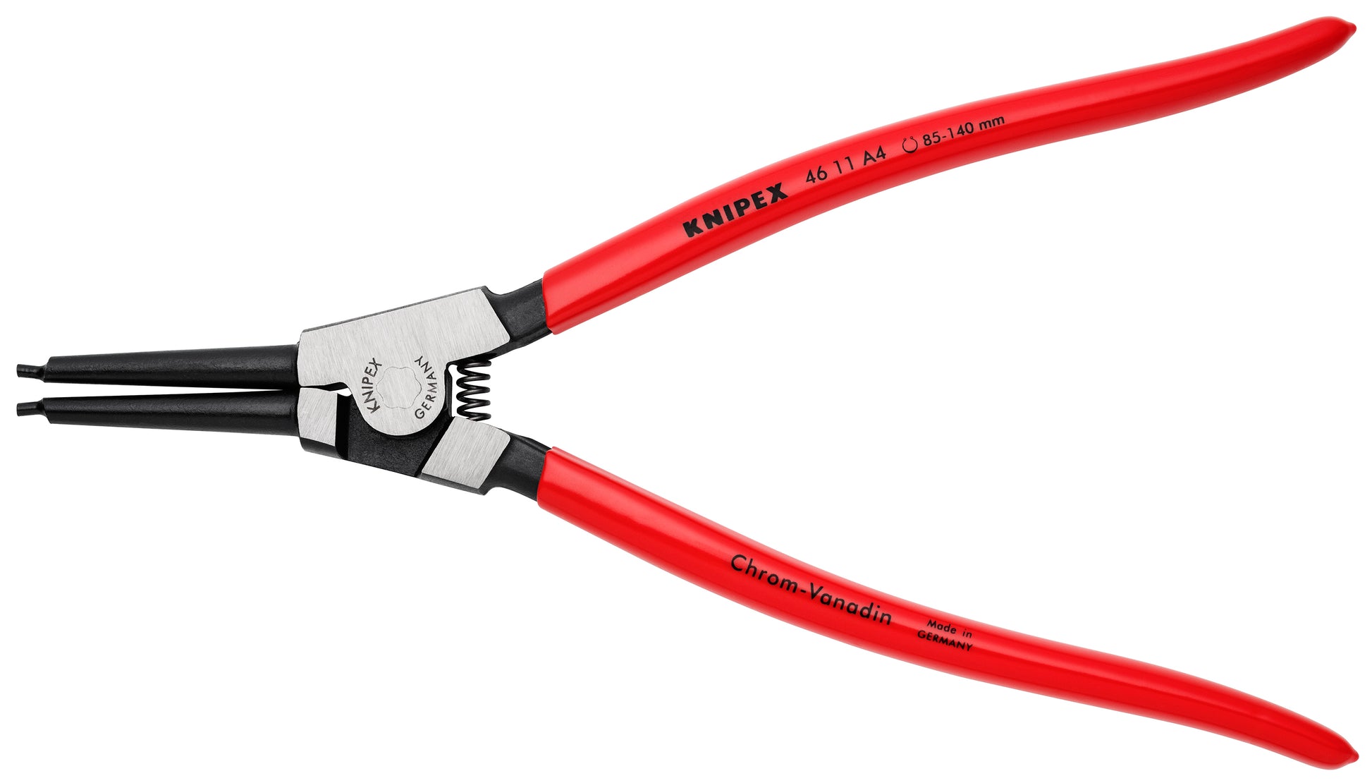 Knipex 46 11 A4 External Snap Ring Pliers-Forged Tips - KNIPEX Tools