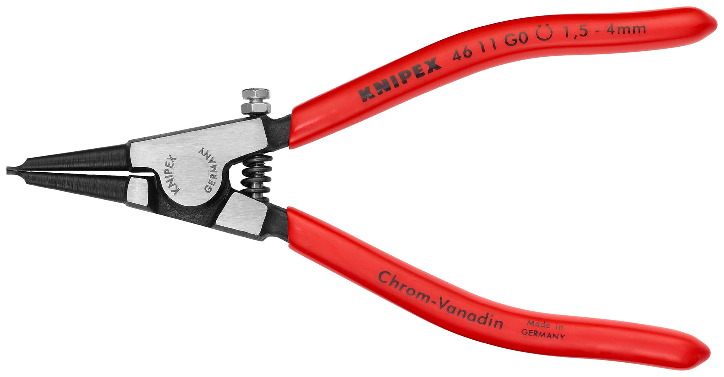 Knipex 46 11 G0 Circlip Pliers for Grip Rings-Adjustable Screw - KNIPEX Tools