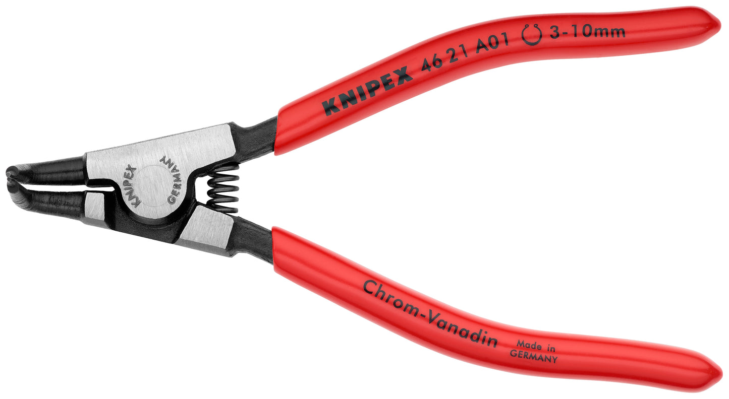 Knipex 46 21 A01 SBA External 90° Angled Snap Ring Pliers-Forged Tips - KNIPEX Tools