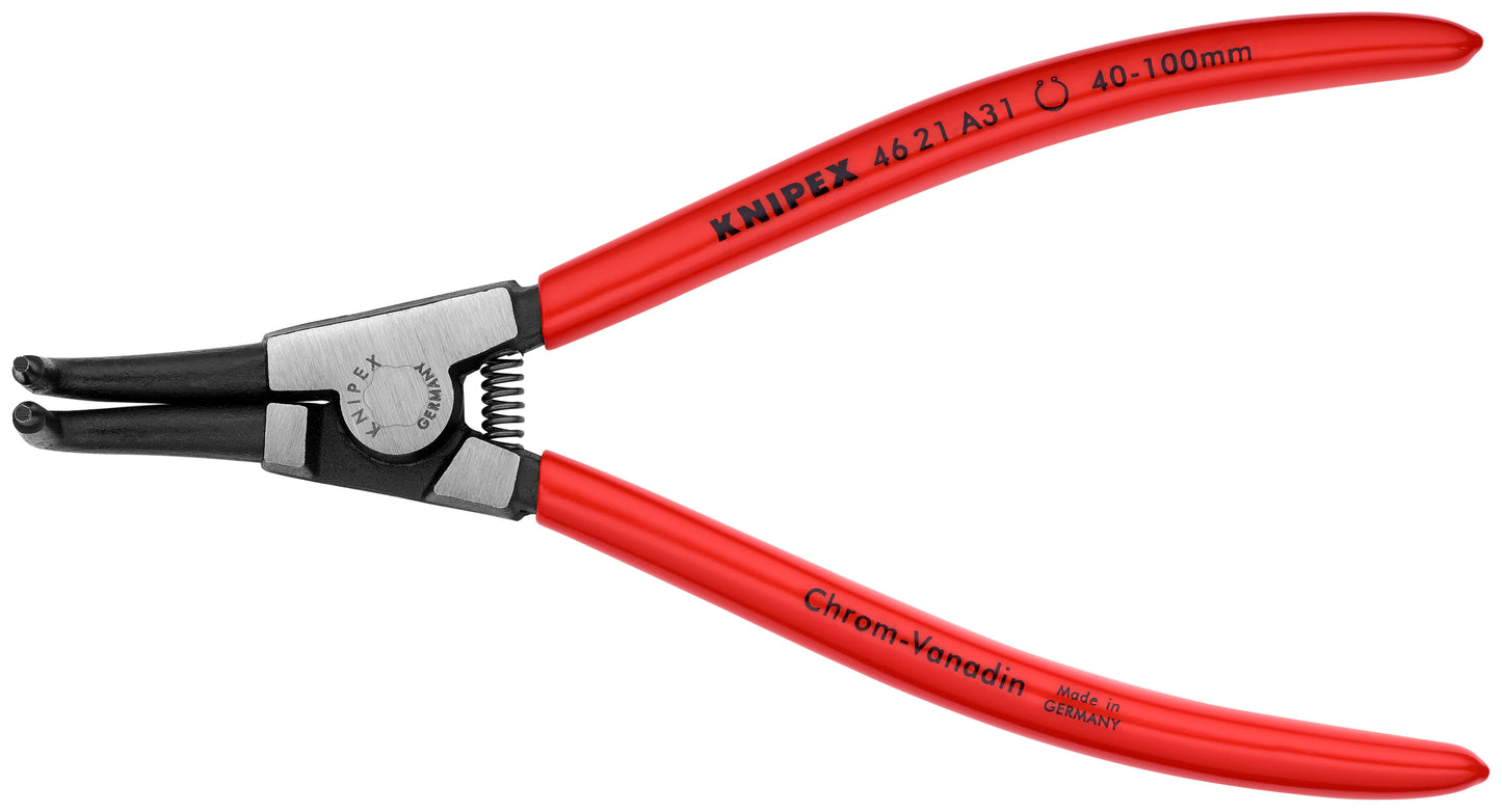 Knipex 46 21 A31 External 90° Angled Snap Ring Pliers-Forged Tips - KNIPEX Tools