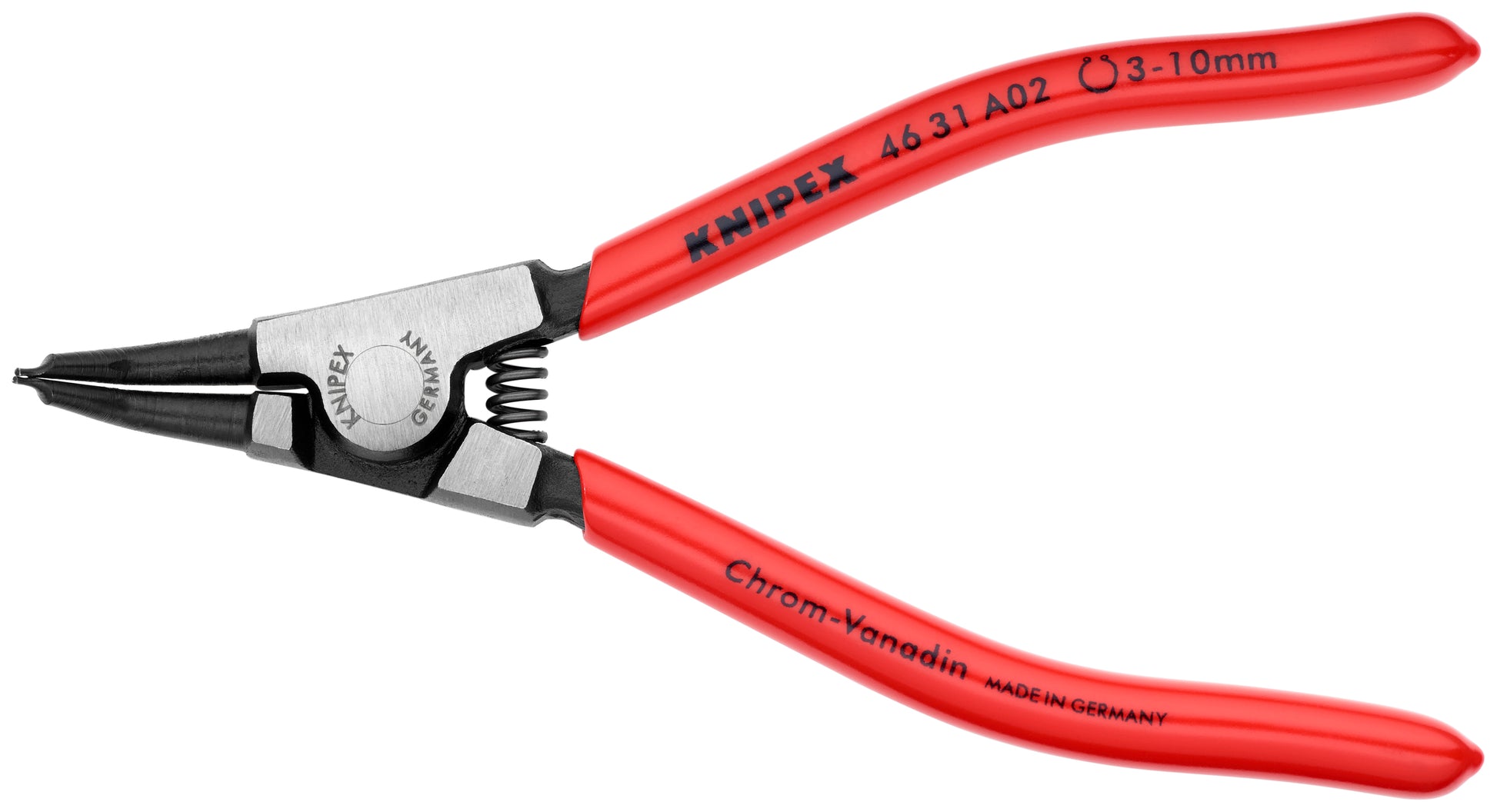 Knipex 46 31 A02 External 45° Angled Snap Ring Pliers-Forged Tips - KNIPEX Tools