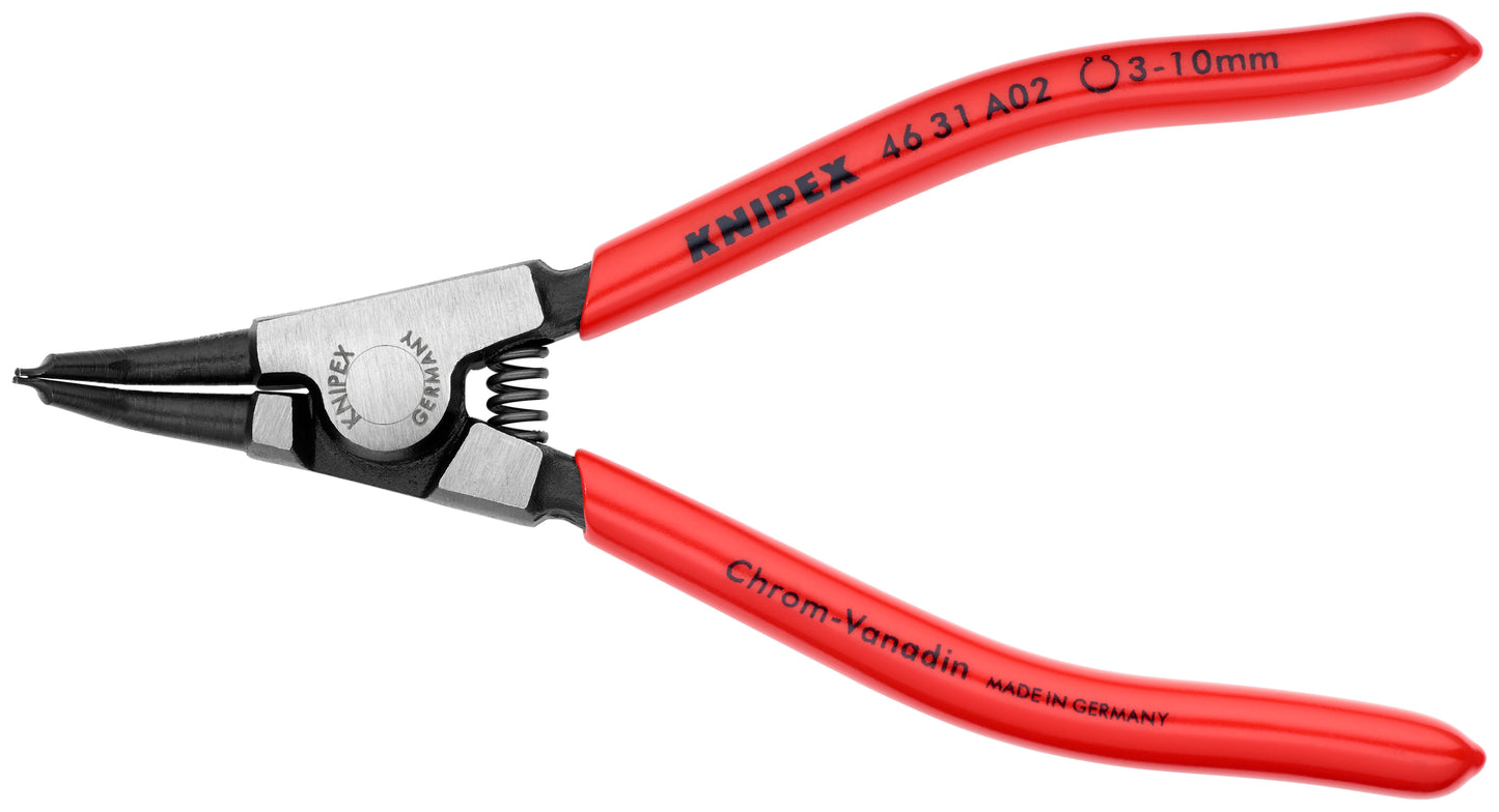 Knipex 46 31 A02 SBA External 45° Angled Snap Ring Pliers-Forged Tips - KNIPEX Tools