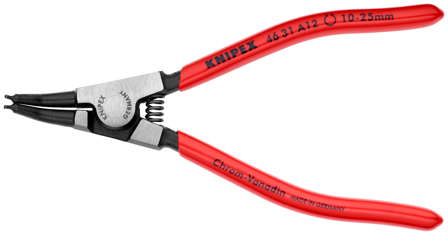 Knipex 46 31 A12 SBA External 45° Angled Snap Ring Pliers-Forged Tips - KNIPEX Tools