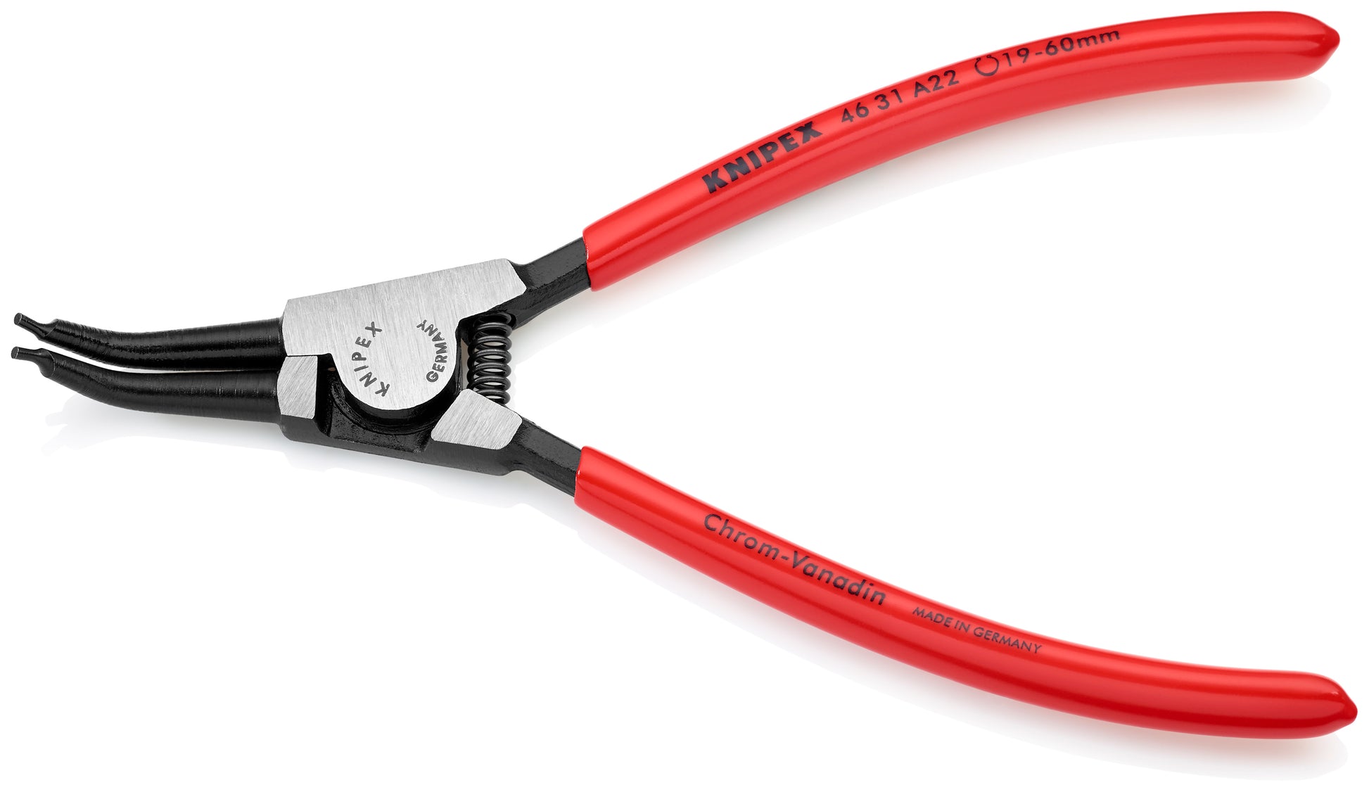 Knipex 46 31 A22 SBA External 45° Angled Snap Ring Pliers-Forged Tips - image 2