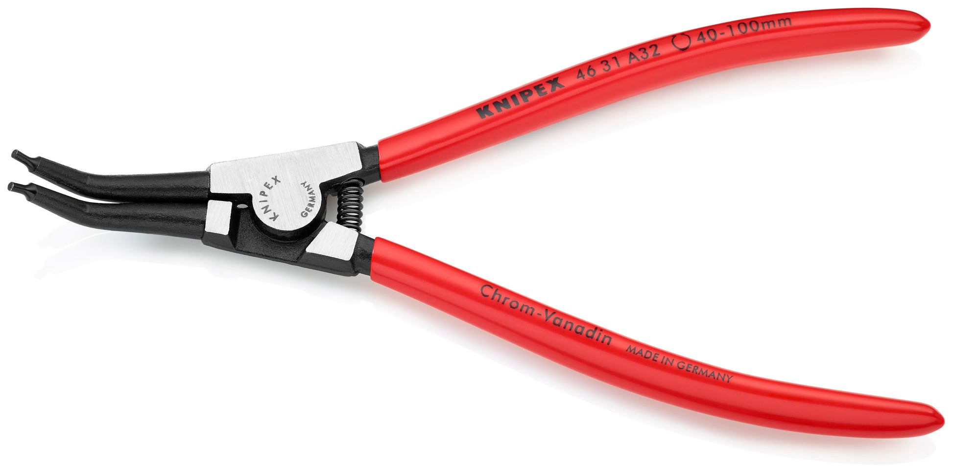 Knipex 46 31 A32 SBA External 45° Angled Snap Ring Pliers-Forged Tips - image 2