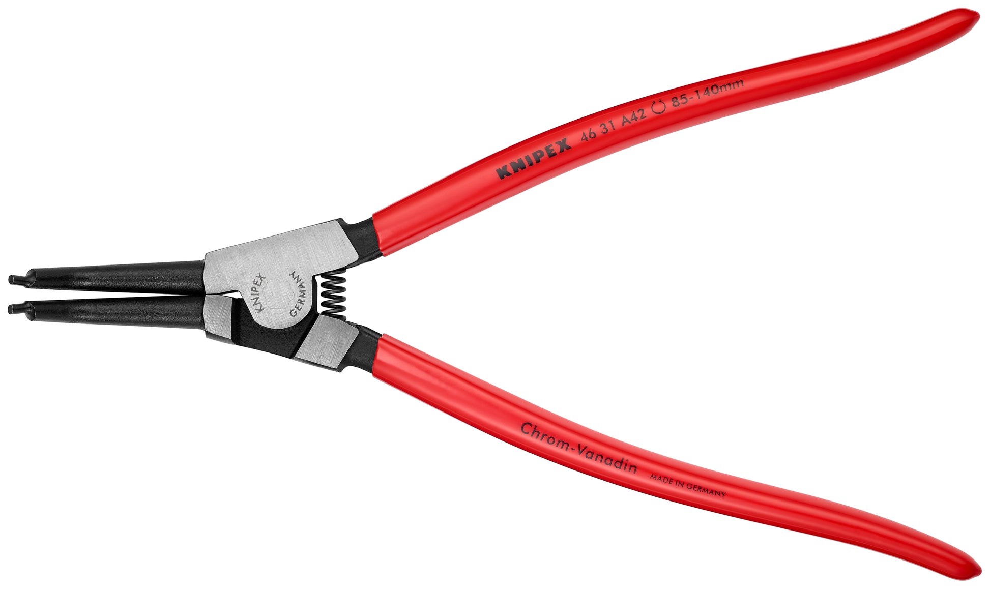 Knipex 46 31 A42 External 45° Angled Snap Ring Pliers-Forged Tips - KNIPEX Tools