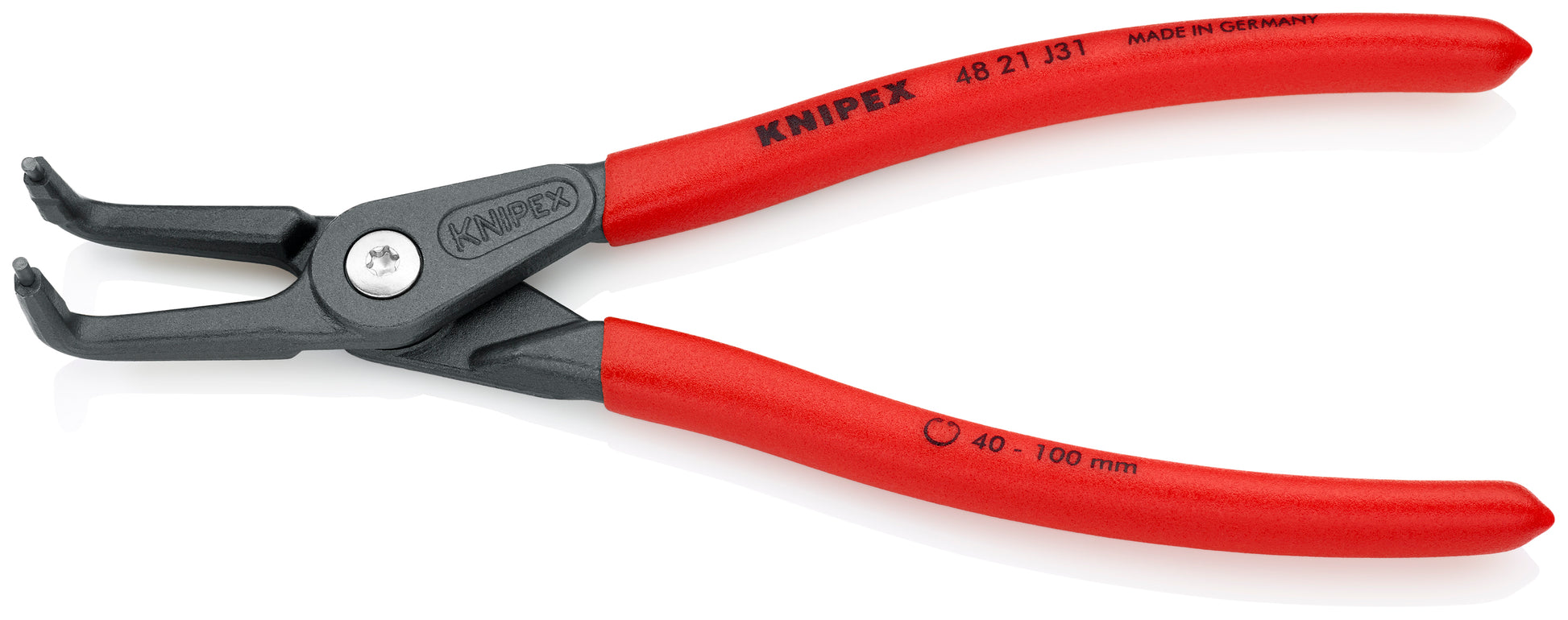 Knipex 48 21 J31 Internal 90° Angled Precision Snap Ring Pliers - image 3