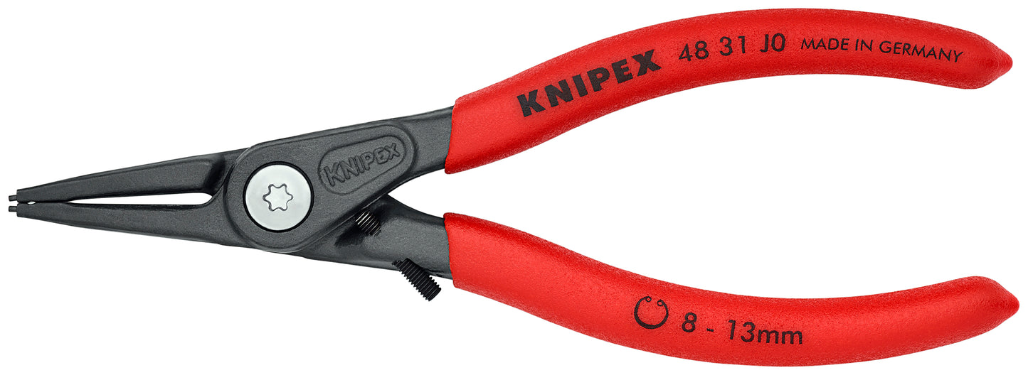 Knipex 48 31 J0 Internal Precision Snap Ring Pliers-Limiter - KNIPEX Tools
