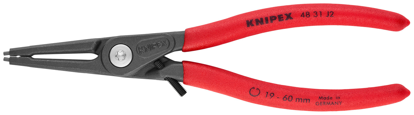 Knipex 48 31 J2 Internal Precision Snap Ring Pliers-Limiter - KNIPEX Tools