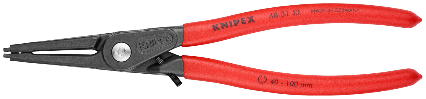 Knipex 48 31 J3 Internal Precision Snap Ring Pliers-Limiter - KNIPEX Tools