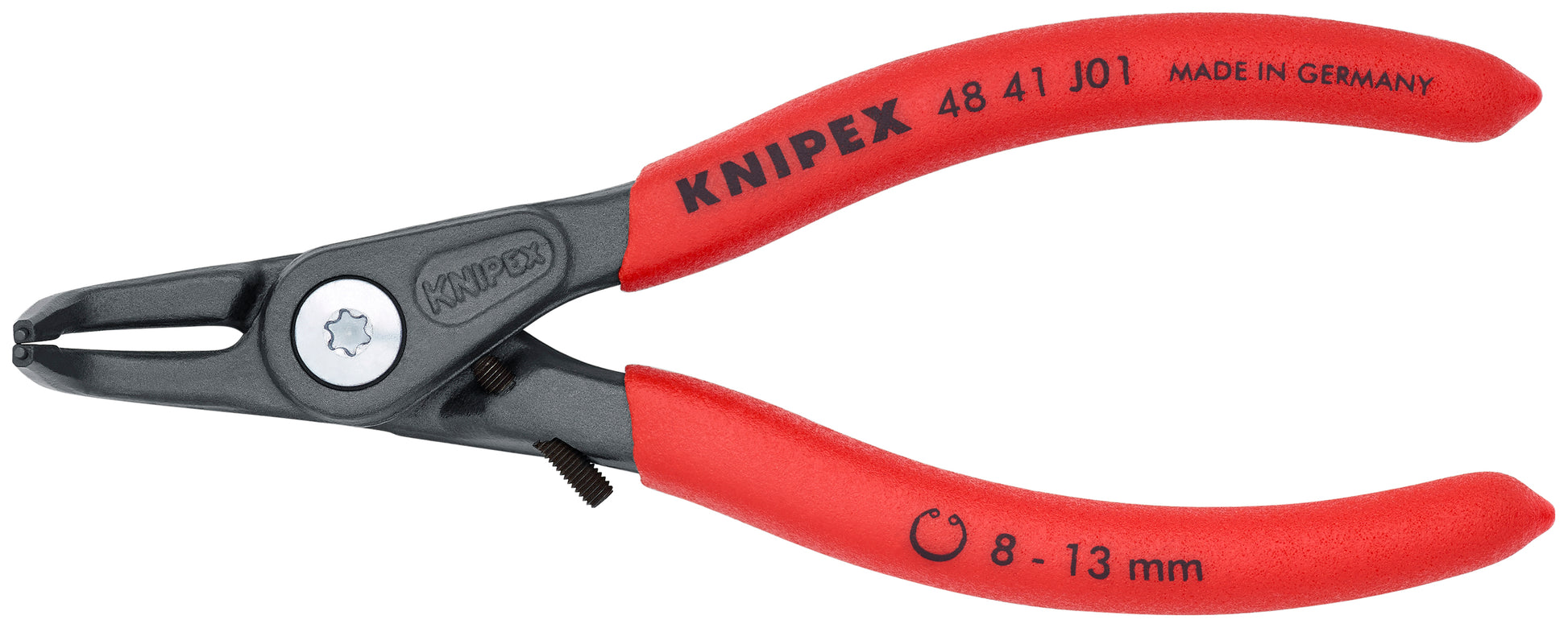 Knipex 48 41 J01 Internal 90° Angled Precision Snap Ring Pliers-Limiter - KNIPEX Tools