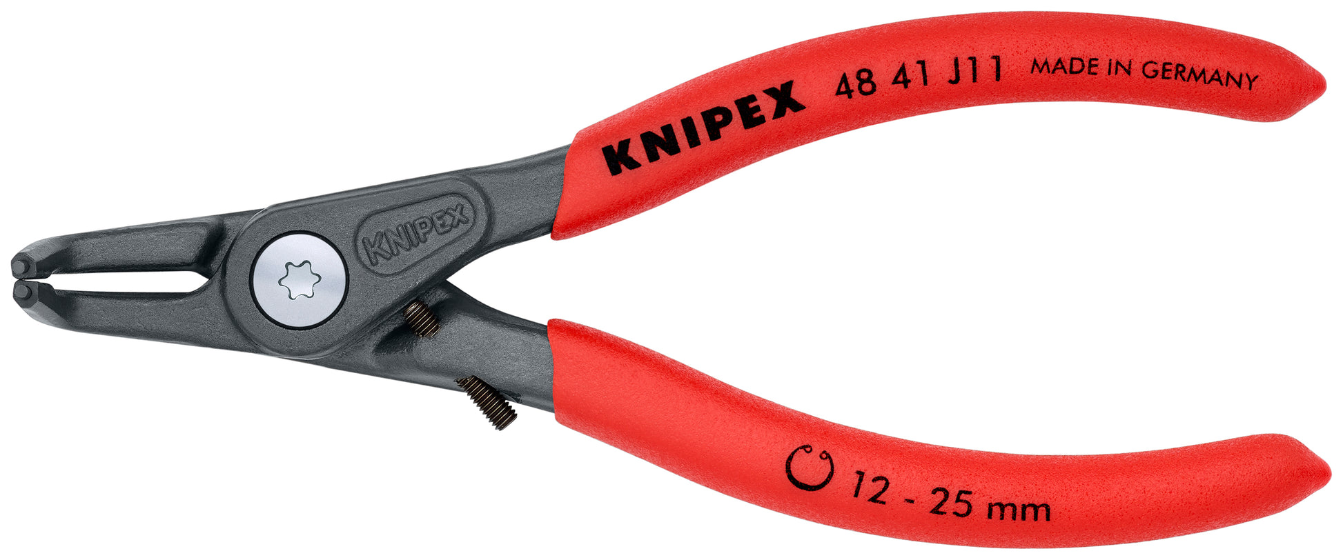Knipex 48 41 J11 Internal 90° Angled Precision Snap Ring Pliers-Limiter - KNIPEX Tools