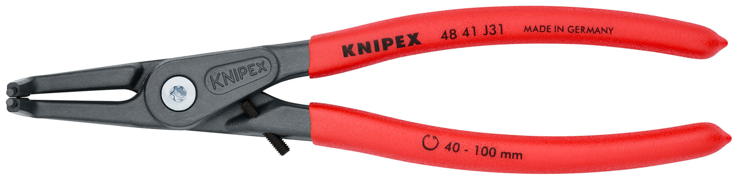 Knipex 48 41 J31 Internal 90° Angled Precision Snap Ring Pliers-Limiter - KNIPEX Tools