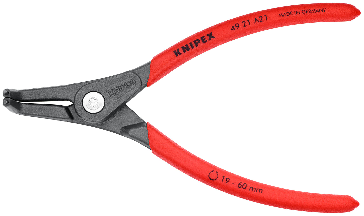 Knipex 49 21 A21 SBA External 90° Angled Precision Snap Ring Pliers - KNIPEX Tools