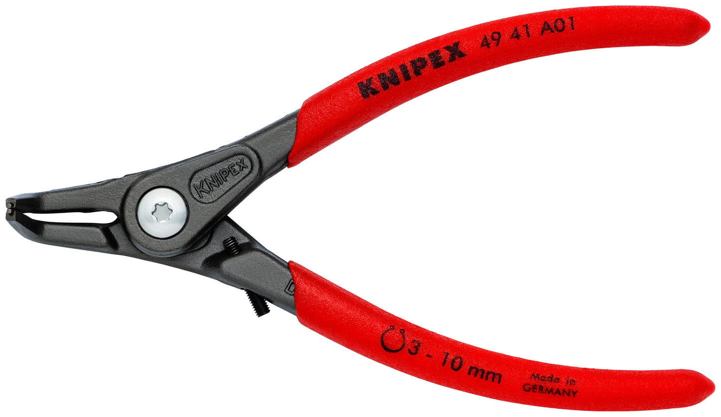 Knipex 49 41 A01 External 90° Angled Precision Snap Ring Pliers-Limiter - KNIPEX Tools