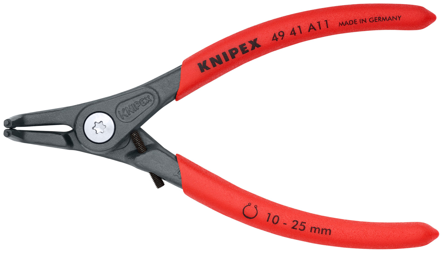 Knipex 49 41 A11 External 90° Angled Precision Snap Ring Pliers-Limiter - KNIPEX Tools