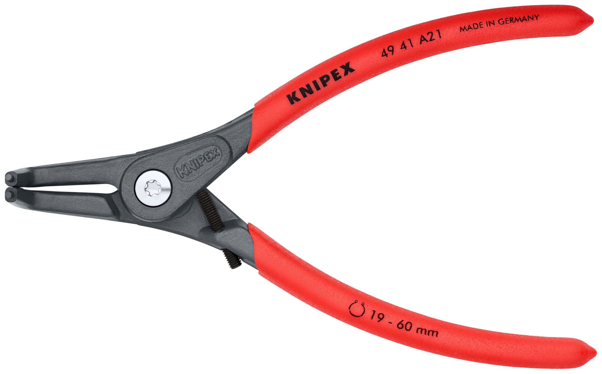 Knipex 49 41 A21 External 90° Angled Precision Snap Ring Pliers-Limiter - KNIPEX Tools
