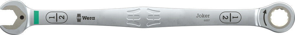 Wera 05020364001 6007 JOKER RATCHETING COMBINATION SPANNER SB, LONG DESIGN, IMPERIAL, 1/2" X 245 MM