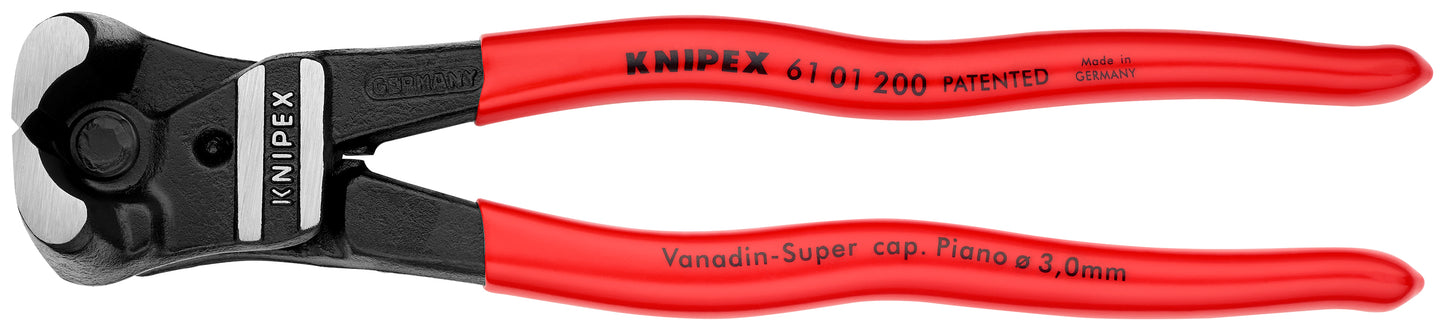 Knipex 61 01 200 High Leverage Bolt End Cutting Nippers - KNIPEX Tools
