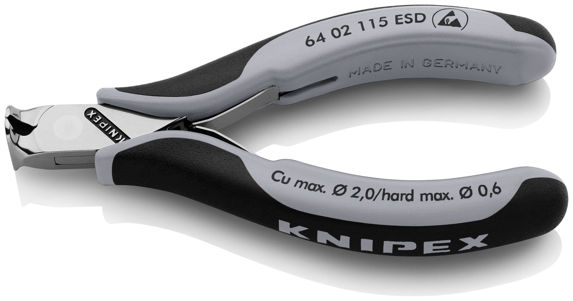 Knipex 64 02 115 ESD Electronics End Cutting Nippers-ESD Handles - image 2