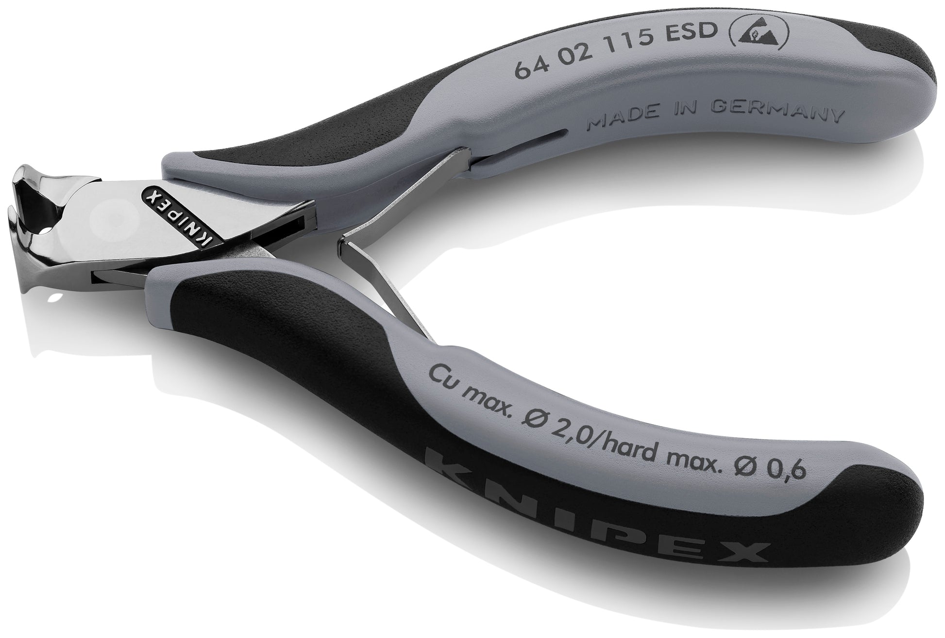Knipex 64 02 115 ESD Electronics End Cutting Nippers-ESD Handles - image 3