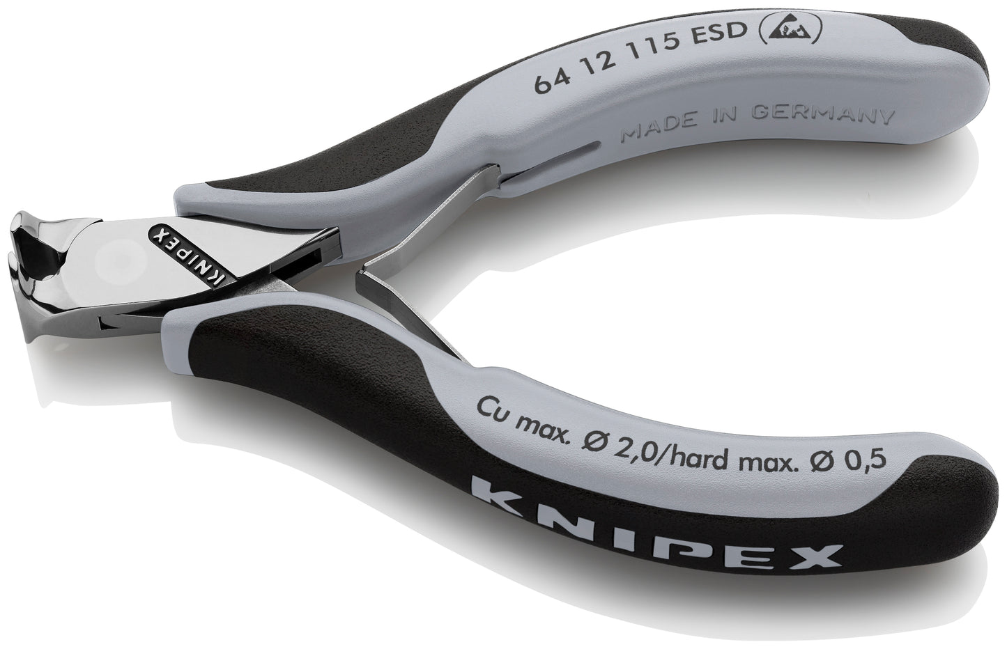 Knipex 64 12 115 ESD Electronics End Cutting Nippers-ESD Handles - image 3