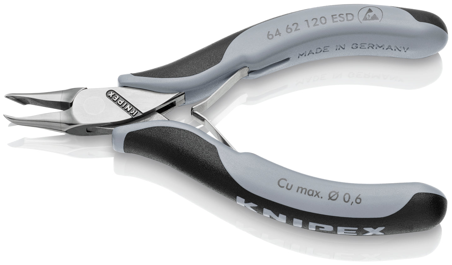 Knipex 64 62 120 ESD Electronics End Cutting Nippers-ESD Handles - image 3