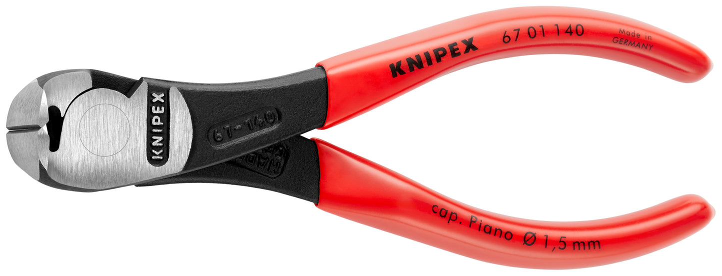 Knipex 67 01 140 High Leverage End Cutting Nippers - KNIPEX Tools