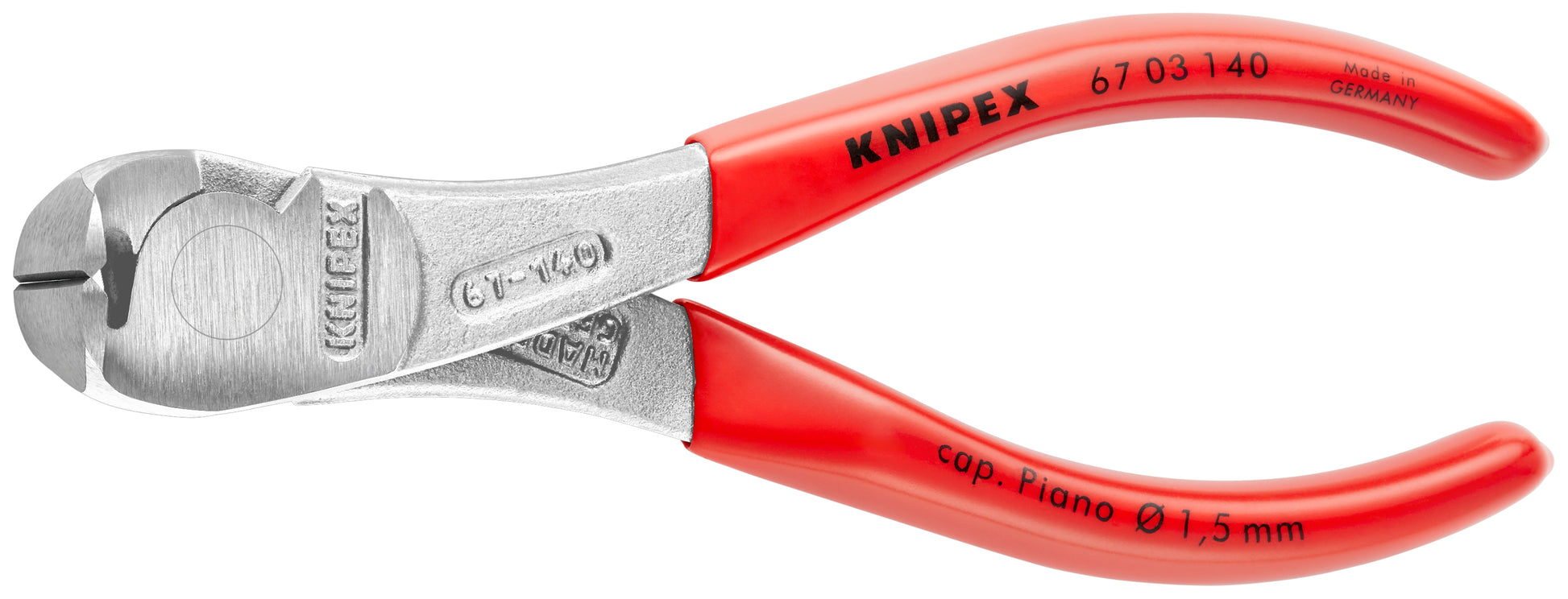Knipex 67 03 140 High Leverage End Cutting Nippers - KNIPEX Tools