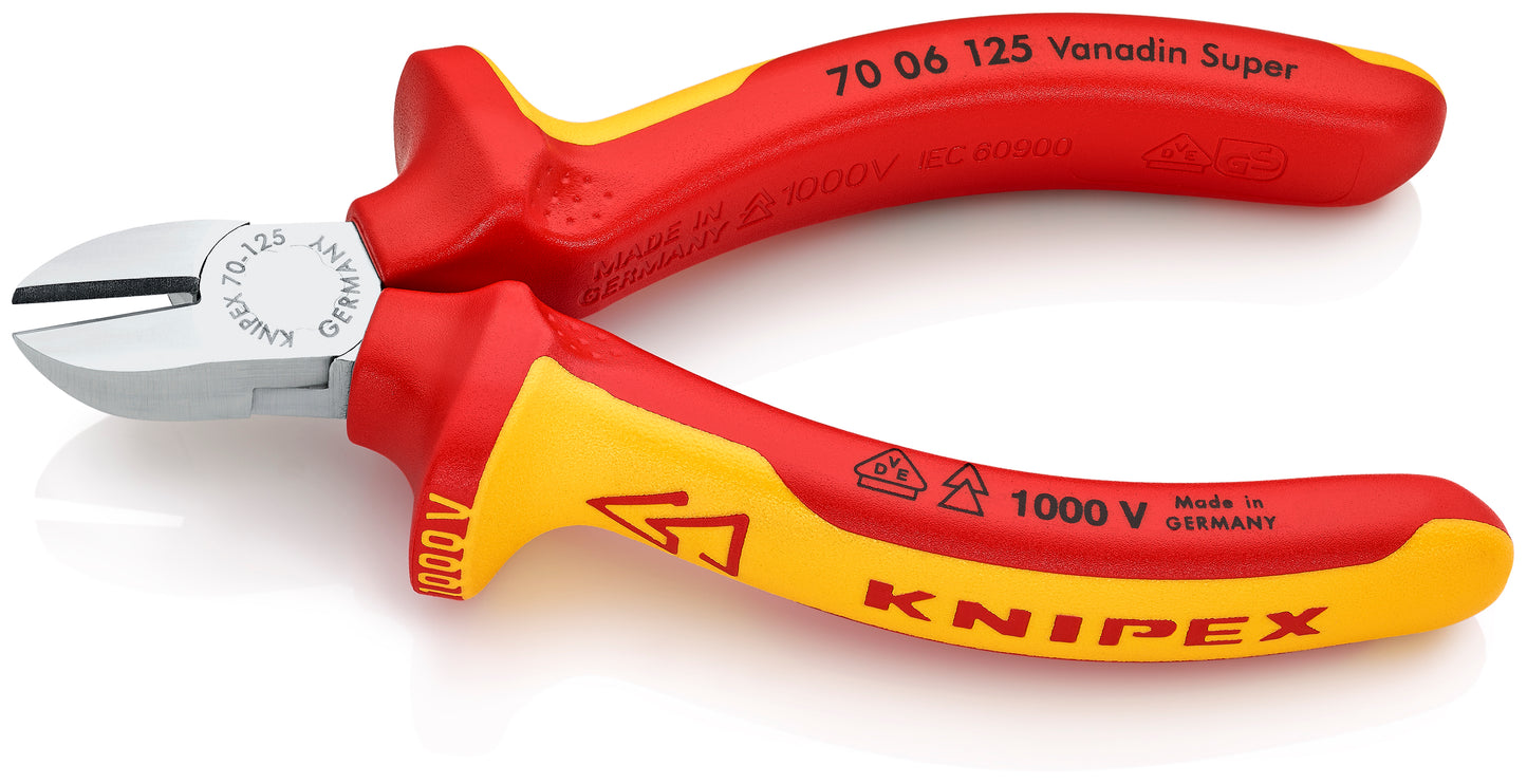 Knipex 70 06 125 Diagonal Cutters-1000V Insulated - image 3