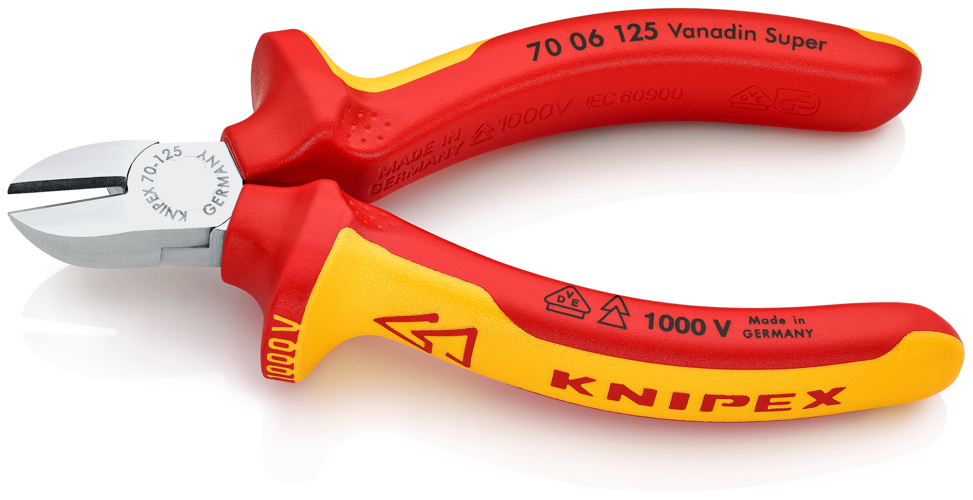 Knipex 70 06 125 Diagonal Cutters-1000V Insulated - image 3