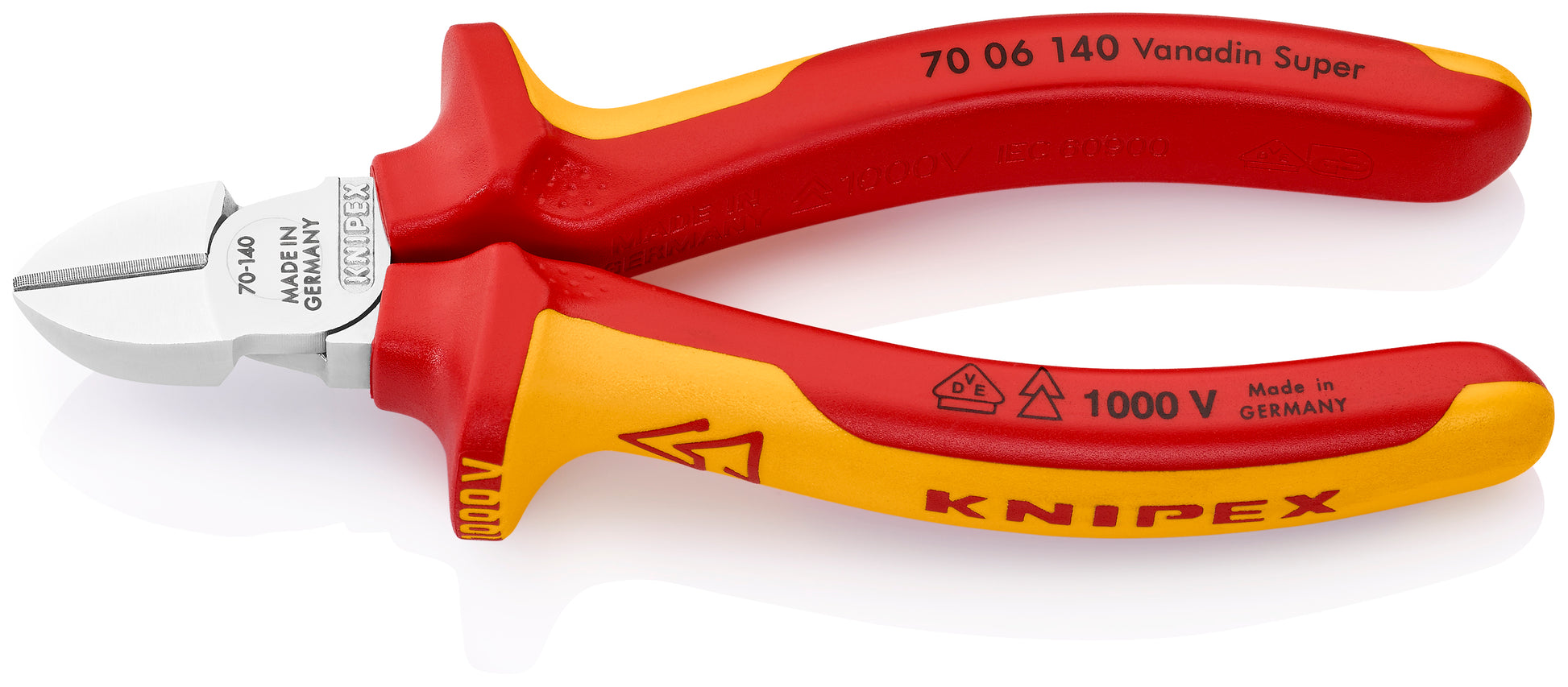 Knipex 70 06 140 Diagonal Cutters-1000V Insulated - image 2