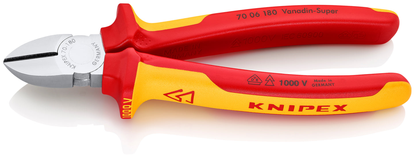 Knipex 70 06 180 Diagonal Cutters-1000V Insulated - image 2
