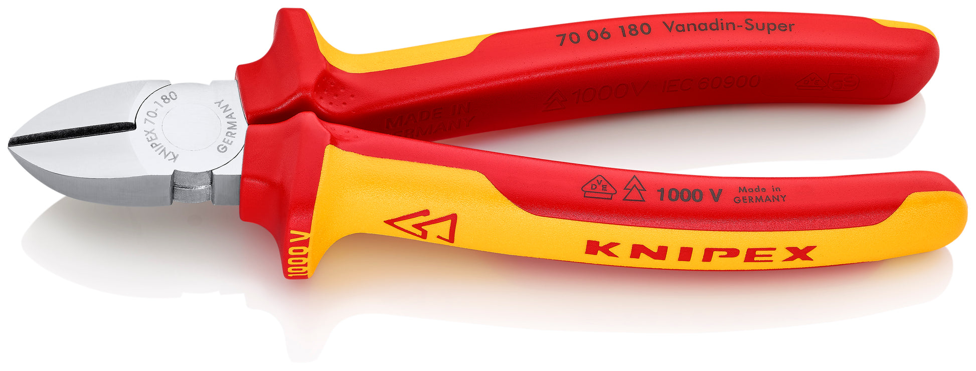 Knipex 70 06 180 Diagonal Cutters-1000V Insulated - image 2